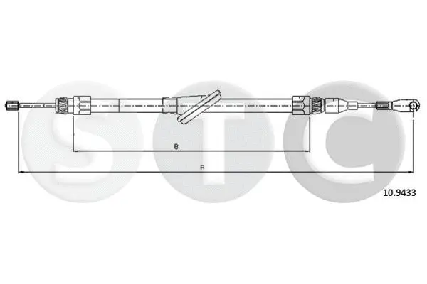 Cable Pull, parking brake (T481009)