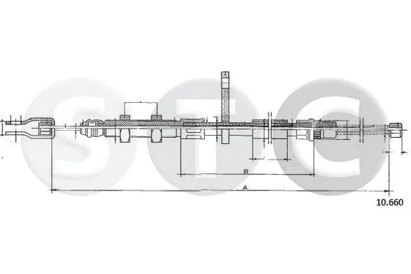 Cable Pull, parking brake (T480336)