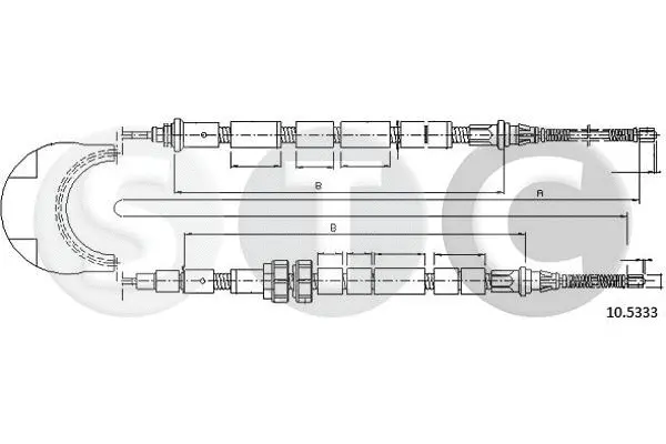 Cable Pull, parking brake (T481795)
