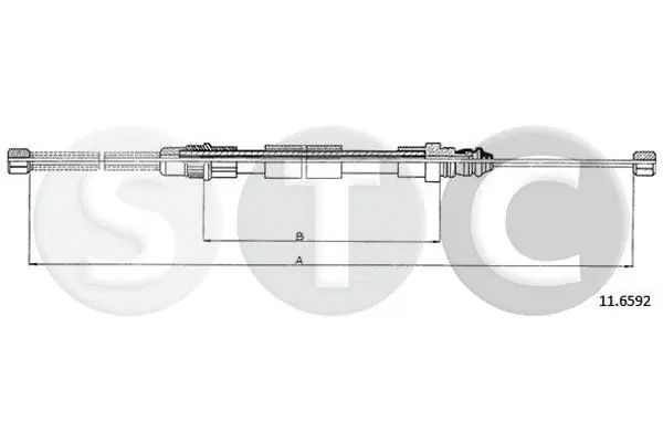 Cable Pull, parking brake (T483040)