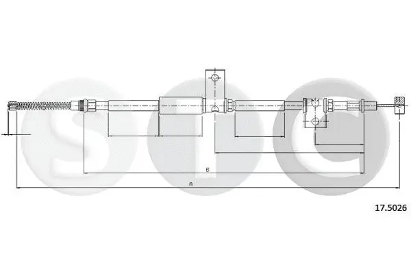 Cable Pull, parking brake (T483349)