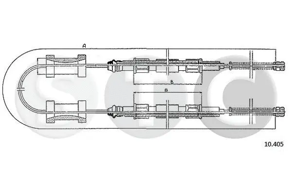 Cable Pull, parking brake (T480540)