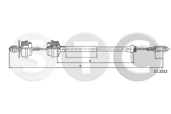 Cable Pull, clutch control (T480734)