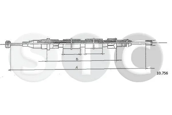 Cable Pull, parking brake (T480554)