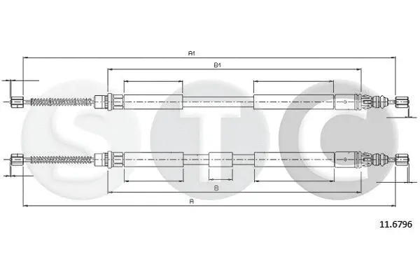 Cable Pull, parking brake (T483083)