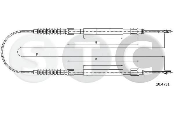 Cable Pull, parking brake (T481365)