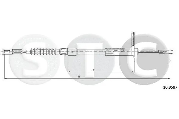 Cable Pull, parking brake (T481012)