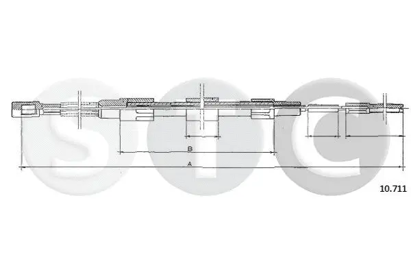 Cable Pull, parking brake (T483701)