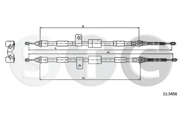 Cable Pull, parking brake (T481823)