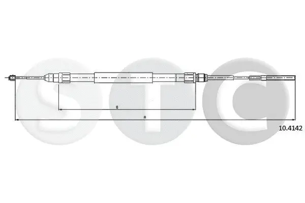 Cable Pull, parking brake (T480660)