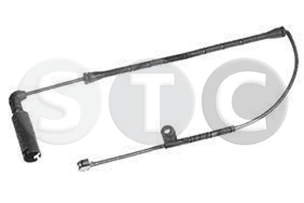 Warning Contact, brake pad wear (T402129)