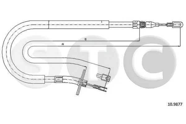 Cable Pull, parking brake (T480965)