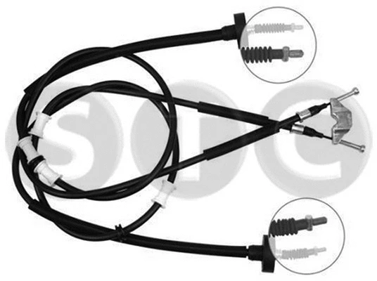 Cable Pull, parking brake (T480254)