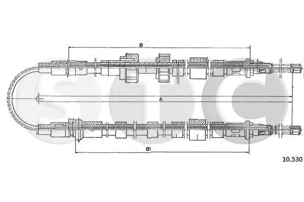 Cable Pull, parking brake (T481761)