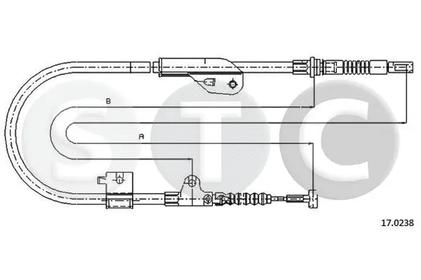 Cable Pull, parking brake (T482324)