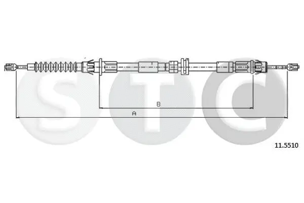 Cable Pull, parking brake (T481801)