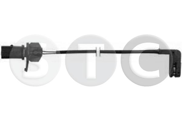 Warning Contact, brake pad wear (T402122)