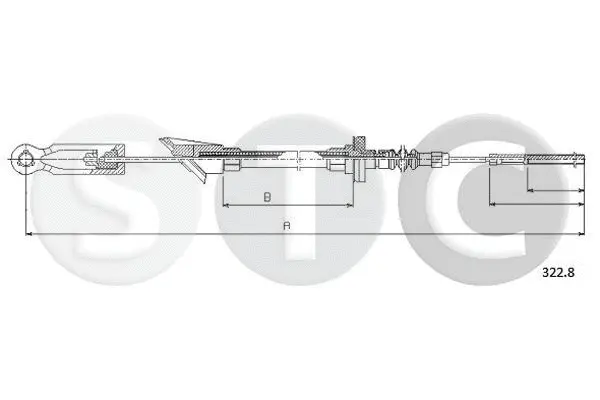 Cable Pull, clutch control (T482061)