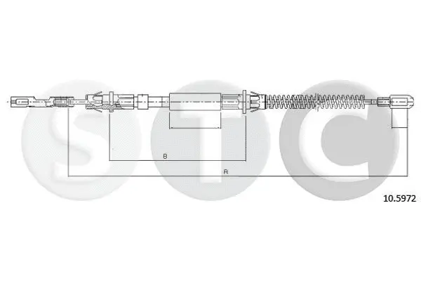 Cable Pull, parking brake (T482515)