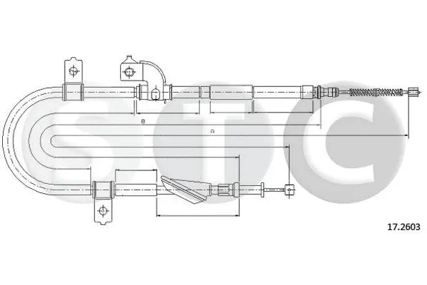 Cable Pull, parking brake (T483301)