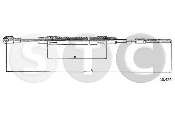 Cable Pull, parking brake (T480635)