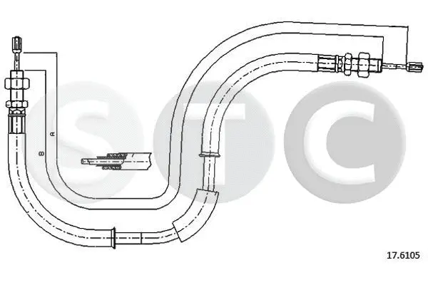 Cable Pull, parking brake (T483923)