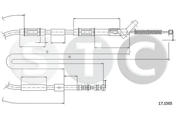 Cable Pull, parking brake (T483441)