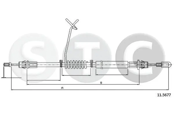Cable Pull, parking brake (T481866)