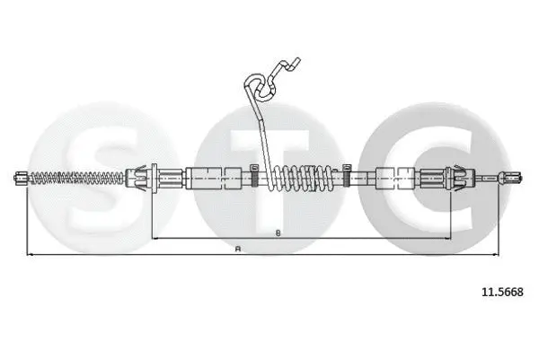 Cable Pull, parking brake (T481821)