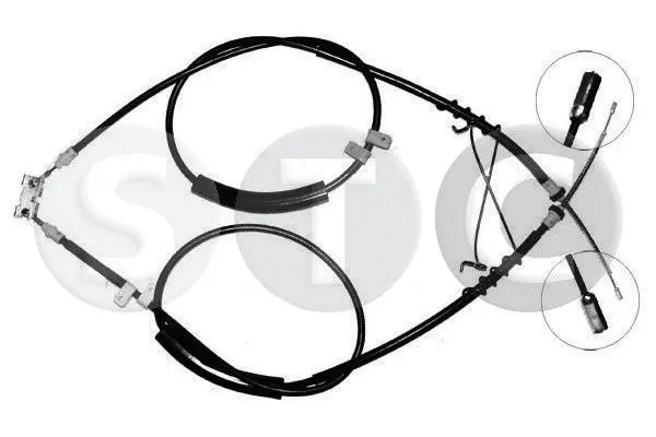 Cable Pull, parking brake (T480233)