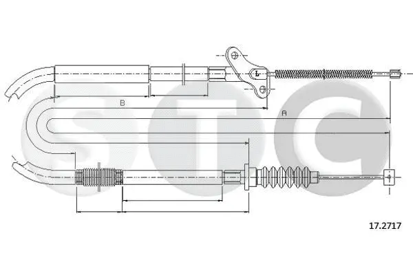 Cable Pull, parking brake (T482020)