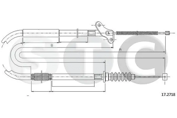 Cable Pull, parking brake (T482018)