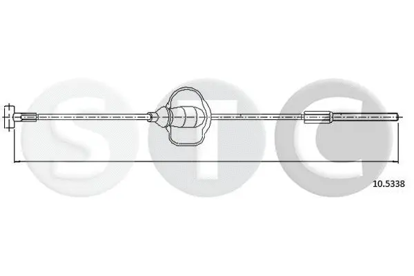Cable Pull, parking brake (T481870)