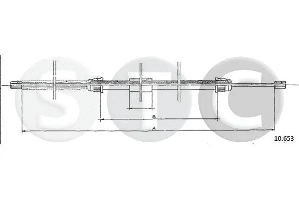 Cable Pull, parking brake (T482990)