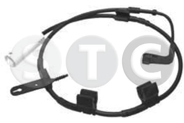 Warning Contact, brake pad wear (T402093)