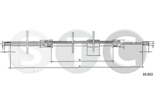 Cable Pull, parking brake (T482989)