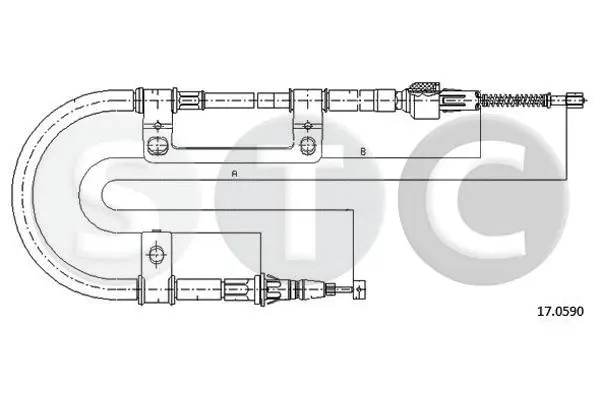 Cable Pull, parking brake (T482210)