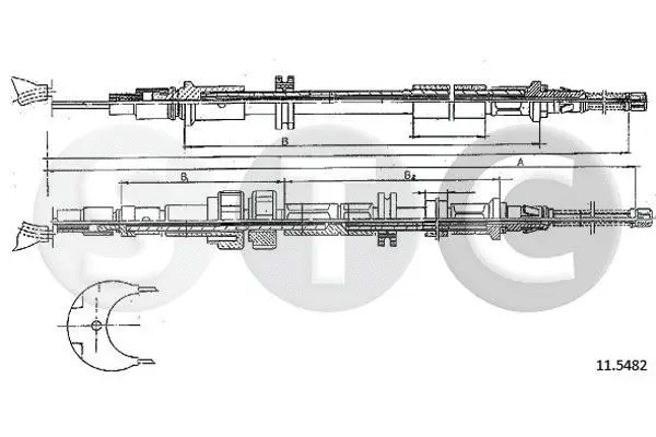 Cable Pull, parking brake (T481778)