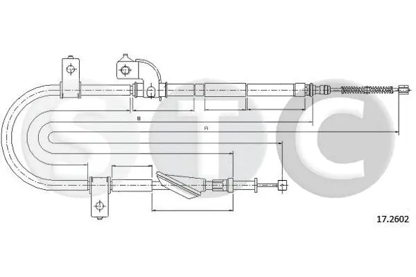Cable Pull, parking brake (T483300)