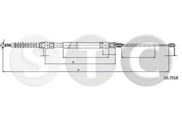 Cable Pull, parking brake (T483764)