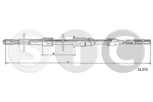 Cable Pull, parking brake (T482465)