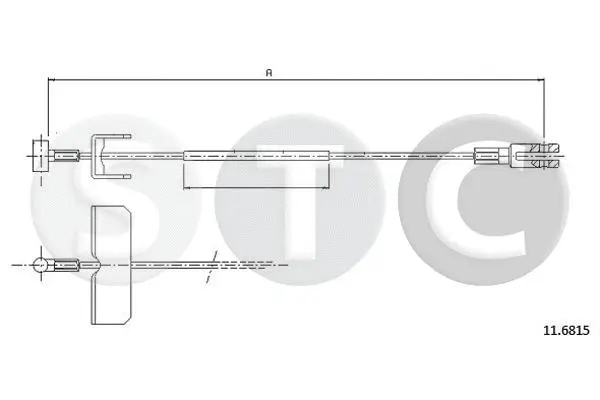 Cable Pull, parking brake (T482370)