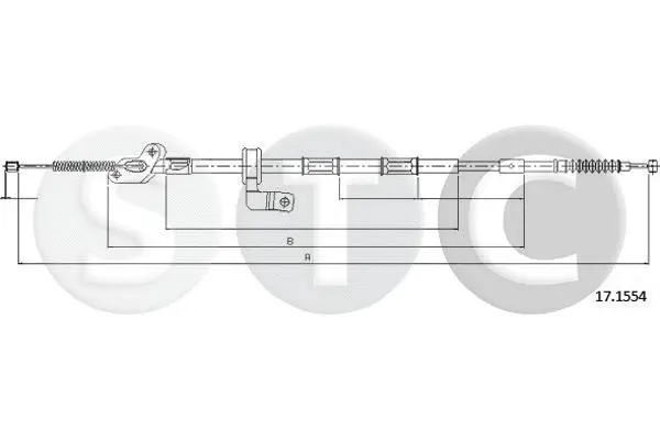 Cable Pull, parking brake (T483516)