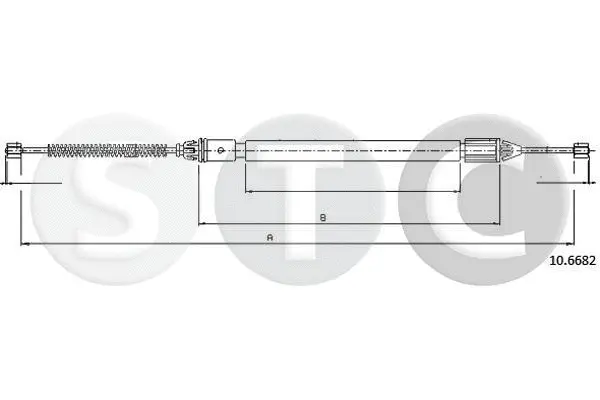 Cable Pull, parking brake (T483071)