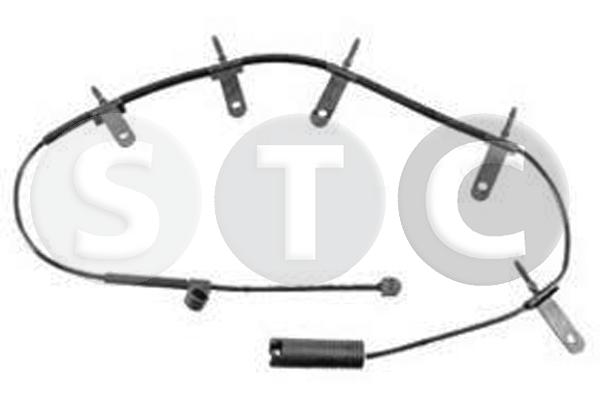 Warning Contact, brake pad wear (T402092)