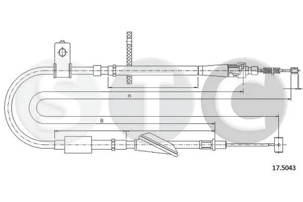 Cable Pull, parking brake (T483344)