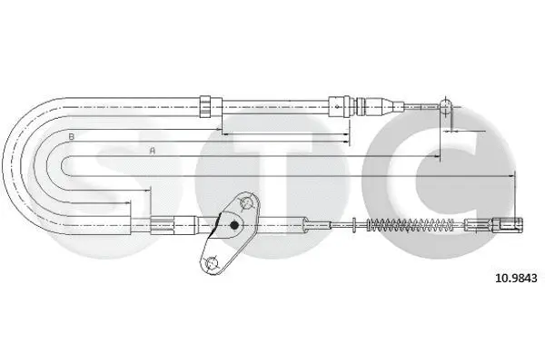 Cable Pull, parking brake (T481017)