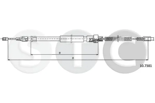 Cable Pull, parking brake (T483732)