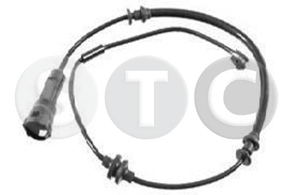 Warning Contact, brake pad wear (T402114)