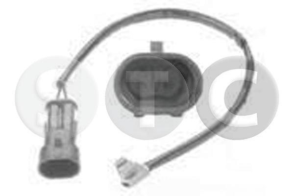 Warning Contact, brake pad wear (T402090)